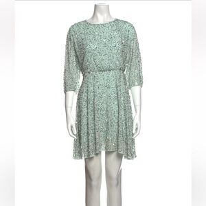 Retail $450 Palmira Sequin Mini Dress by Alice + Olivia in Mint Green Dress